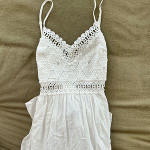 White Boho Maxi Dress